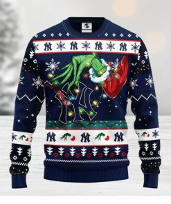 New York Yankees Grinch Christmas Ugly Sweater Christmas Gift For Fans Party Hoiliday Gift