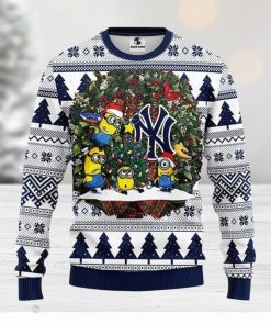 New York Yankees Minion Christmas Ugly Sweater Christmas Gift For Fans Party Hoiliday Gift