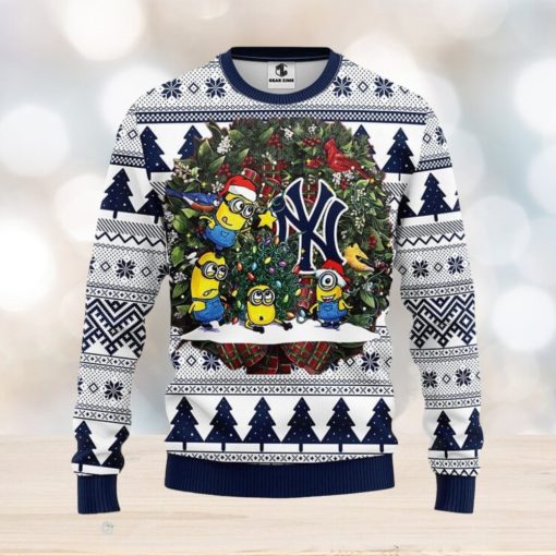 New York Yankees Minion Christmas Ugly Sweater Christmas Gift For Fans Party Hoiliday Gift