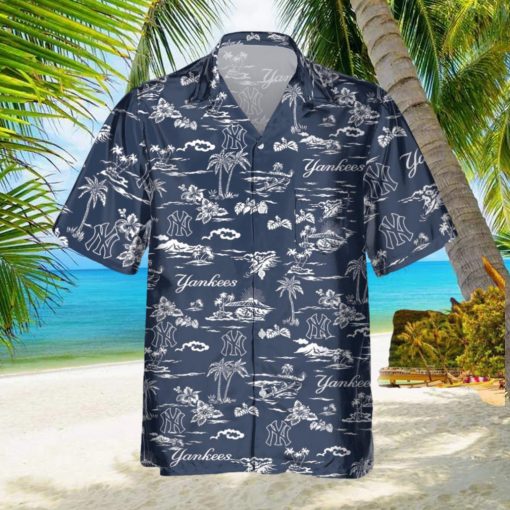 New York Yankees Plus Size 3D Hawaiian Shirt Best For Fans Beach Gift For Men And Women