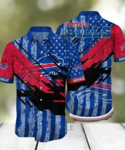 Nfl Buffalo Bills Flag 3d Hawaiian Shirt For Fans