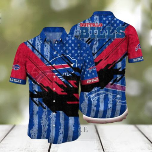 Nfl Buffalo Bills Flag 3d Hawaiian Shirt For Fans