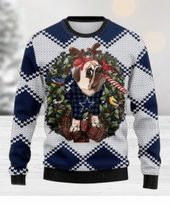 Nfl Dallas Cowboys Pug Dog Christmas Ugly Sweater