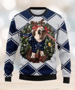 Nfl Dallas Cowboys Pug Dog Christmas Ugly Sweater