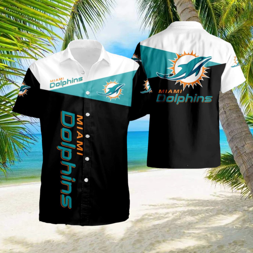 Nfl Miami Dolphins Shirt Summer Hawaiian Shirt And Shorts - Limotees
