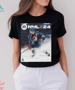 Nhl 24 Cover Athlete Cale Makar Ea Sports Game Cover Colorado Avalanche T Shirt
