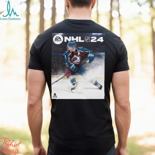Nhl 24 Cover Athlete Cale Makar Ea Sports Game Cover Colorado Avalanche T Shirt