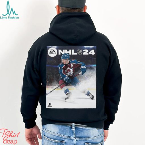 Nhl 24 Cover Athlete Cale Makar Ea Sports Game Cover Colorado Avalanche T Shirt