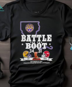 Nice Arkansas Razorback vs LSU Tigers Battle for the boot 2023 final score shirt