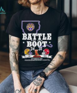 Nice Arkansas Razorback vs LSU Tigers Battle for the boot 2023 final score shirt, hoodie, sweater, long sleeve and tank top Nice Arkansas Razorback vs LSU Tigers Battle for the boot 2023 final score shirt