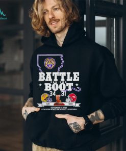 Nice Arkansas Razorback vs LSU Tigers Battle for the boot 2023 final score shirt, hoodie, sweater, long sleeve and tank top Nice Arkansas Razorback vs LSU Tigers Battle for the boot 2023 final score shirt
