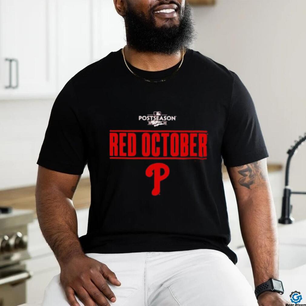 Nice philadelphia Phillies Red October 2023 Postseason Shirt - Limotees