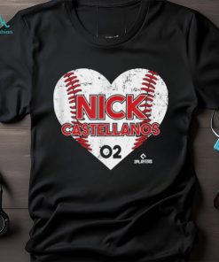 Nick Castellanos Heart Baseball T Shirt