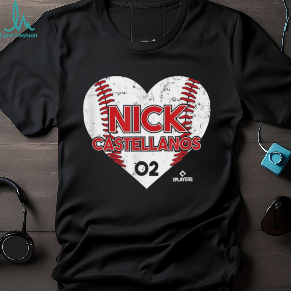 Nick Castellanos Heart Baseball T Shirt Nick Castellanos Heart Baseball T Shirt