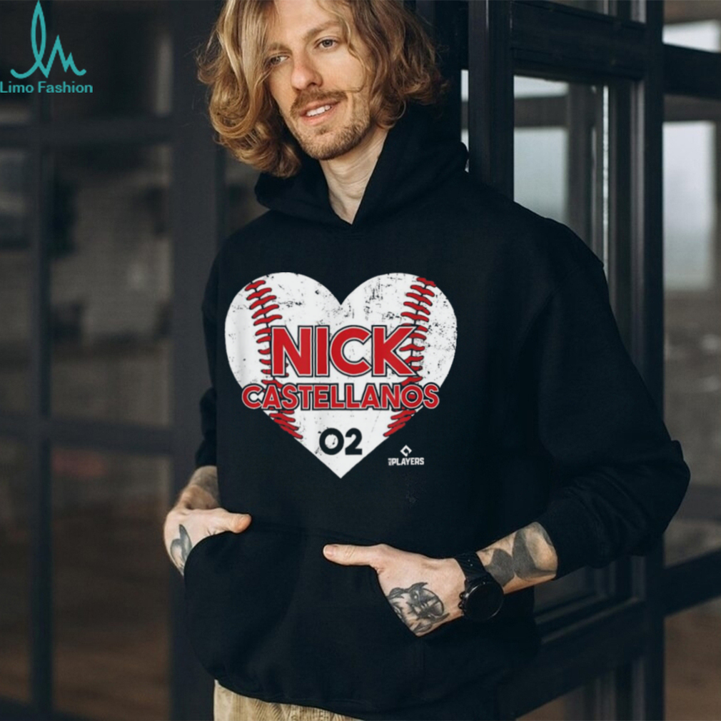 Nick Castellanos Heart Baseball T Shirt Nick Castellanos Heart Baseball T Shirt