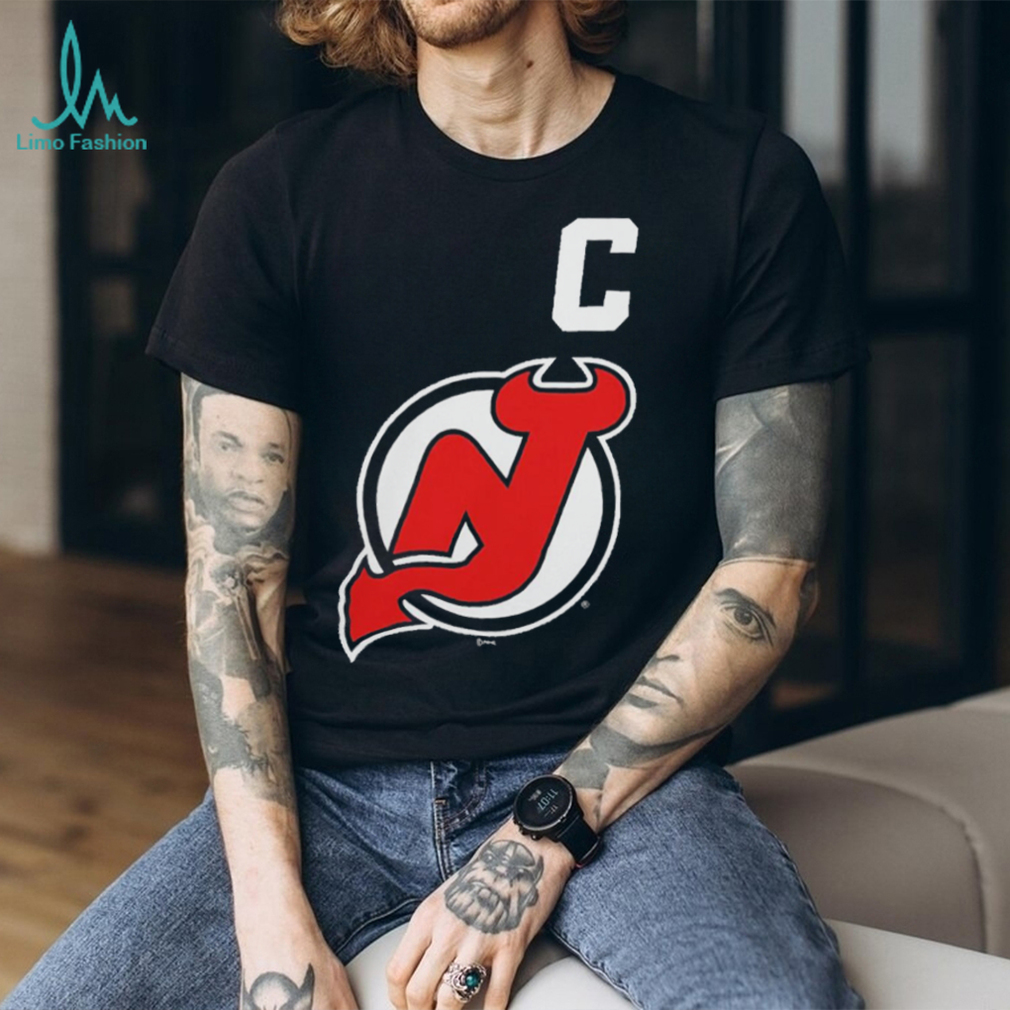 adidas Men's adidas Nico Hischier Red New Jersey Devils Fresh Name & Number  T-Shirt