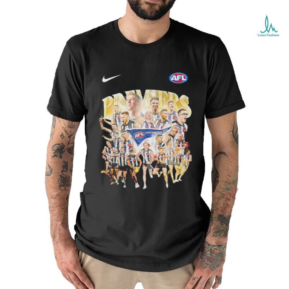 Nike AFL Collingwood Magpies Australian Football League Champions 2023 Premiers shirt Nike AFL Collingwood Magpies Australian Football League Champions 2023 Premiers shirt