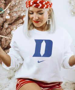 Nike Men's Duke Blue Devils White Logo T Shirt