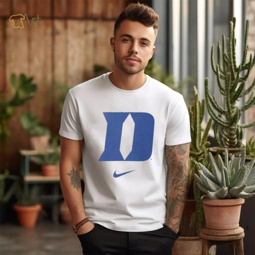 Nike Men’s Duke Blue Devils White Logo T Shirt