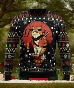 Ninja Cat Ugly Christmas Sweater For Men Women