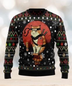 Ninja Cat Ugly Christmas Sweater For Men Women