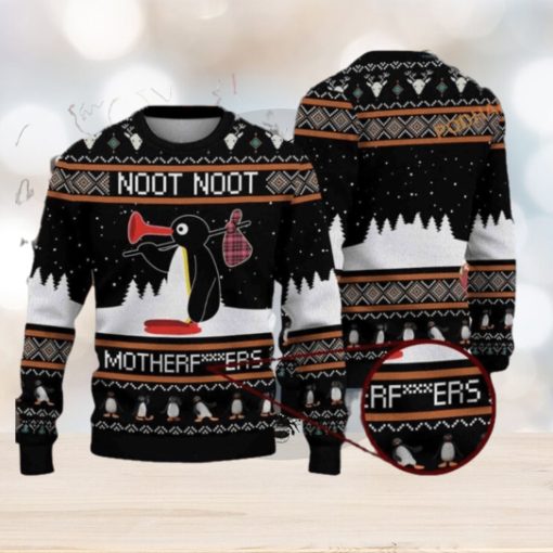 Noot Motherfuers Mens Colorful 3D Ugly Holiday Sweater