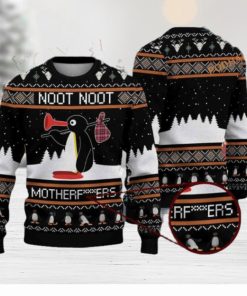 Noot Motherfuers Mens Colorful 3D Ugly Holiday Sweater