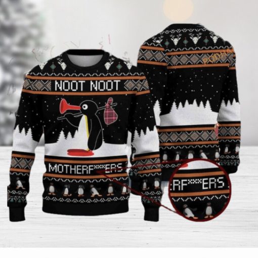 Noot Motherfuers Mens Colorful 3D Ugly Holiday Sweater