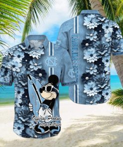 North Carolina Tar Heels Aloha Mick Pattern Hawaiian Shirt