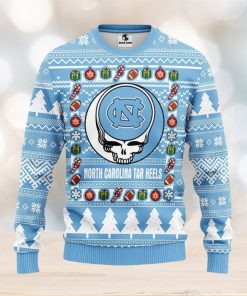 North Carolina Tar Heels Grateful Dead Ugly Christmas Sweater Men And Women Sport Fans Gift