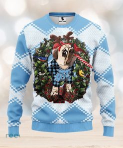 North Carolina Tar Heels Pub Dog Christmas Ugly Sweater