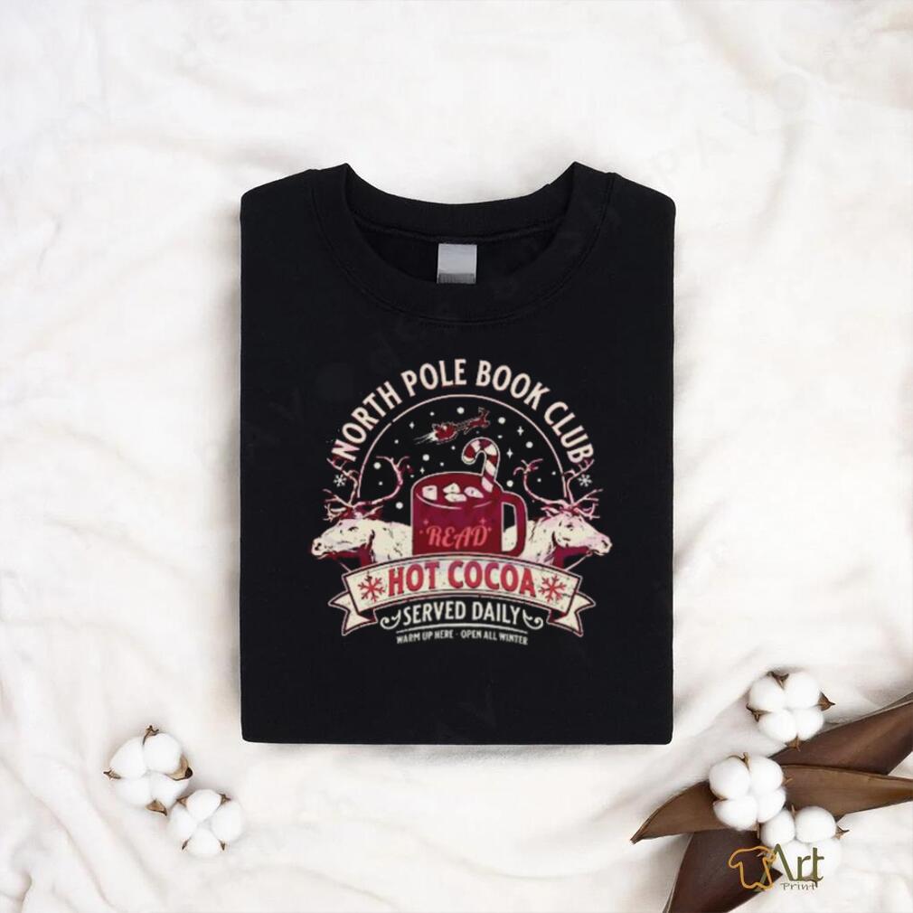 North Pole Book Club Hot Cocoa shirt