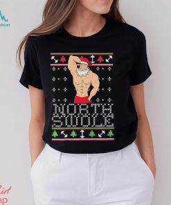 North Swole Ugly Christmas Sexy Santa Meme Shirt