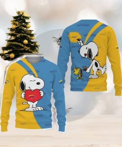 North York Astros Snoopy Cute Heart American Sports Team Funny 3D Sweater For Men And Women Gift Christmas