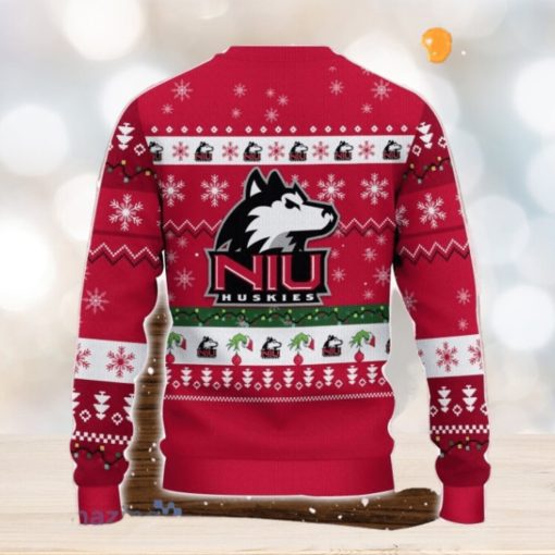 Northern Illinois Huskies NCAA Grinch Hand Funny Christmas Gift Ugly Christmas Sweater Gift Ideas For Fans