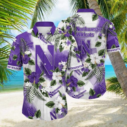 Northwestern Wildcats NCAA Hawaiian Shirt Beach Ballstime Aloha Shirt