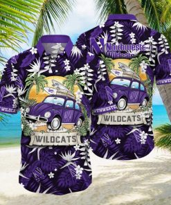 Northwestern Wildcats NCAA Hawaiian Shirt Vacationtime Aloha Shirt