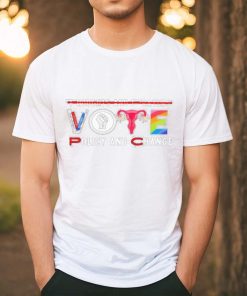 Not thoughts and prayers Vote Policy and Change logo shirt
