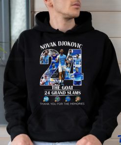 Novak Djokovic 24 Grand Slams The Goat US Open 2023 Champion Memories Shirt