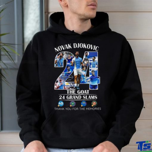 Novak Djokovic 24 Grand Slams The Goat US Open 2023 Champion Memories Shirt