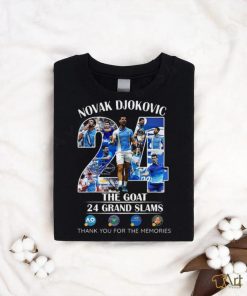 Novak Djokovic 24 Grand Slams The Goat US Open 2023 Champion Memories Shirt