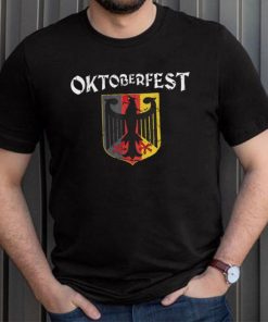 OKTOBERFEST Vintage German Flag Coat of Arms Banner Crest T Shirt