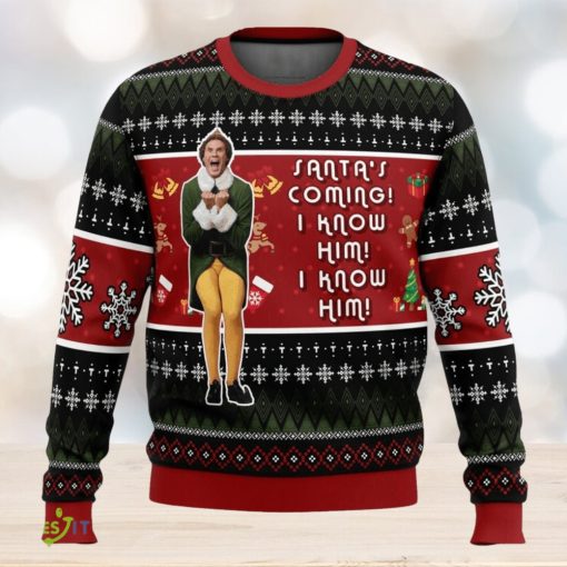 OMG Santa Elf Cute Ugly Christmas Sweater Christmas Gift For Family