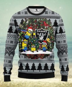 Oakland Raiders Minion Xmas Ugly Christmas Sweater Best Christmas Gift Ideas