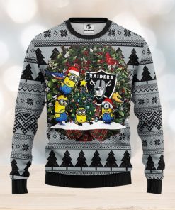 Oakland Raiders Minion Xmas Ugly Christmas Sweater Best Christmas Gift Ideas