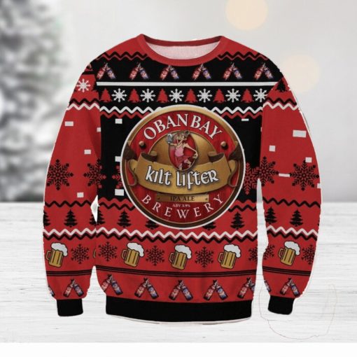 Oban Bay Kilt Lifter 3D Ugly Christmas Sweater Christmas Gift