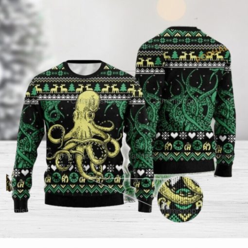 Octopus Christmas Cute Ugly Christmas Sweater