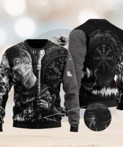 Odin Tattoo Valknut Viking Ugly Christmas Sweater