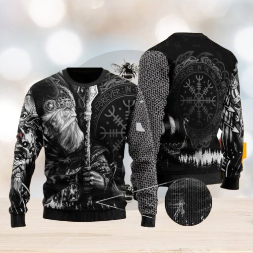 Odin Tattoo Valknut Viking Ugly Christmas Sweater