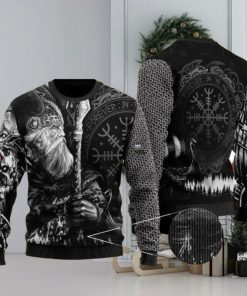 Odin Tattoo Valknut Viking Ugly Christmas Sweater